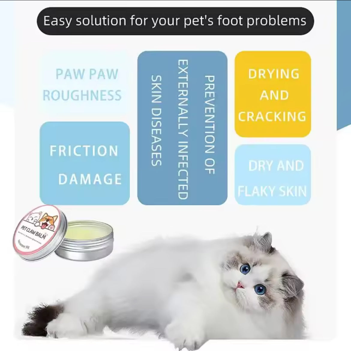 Pet claw balm