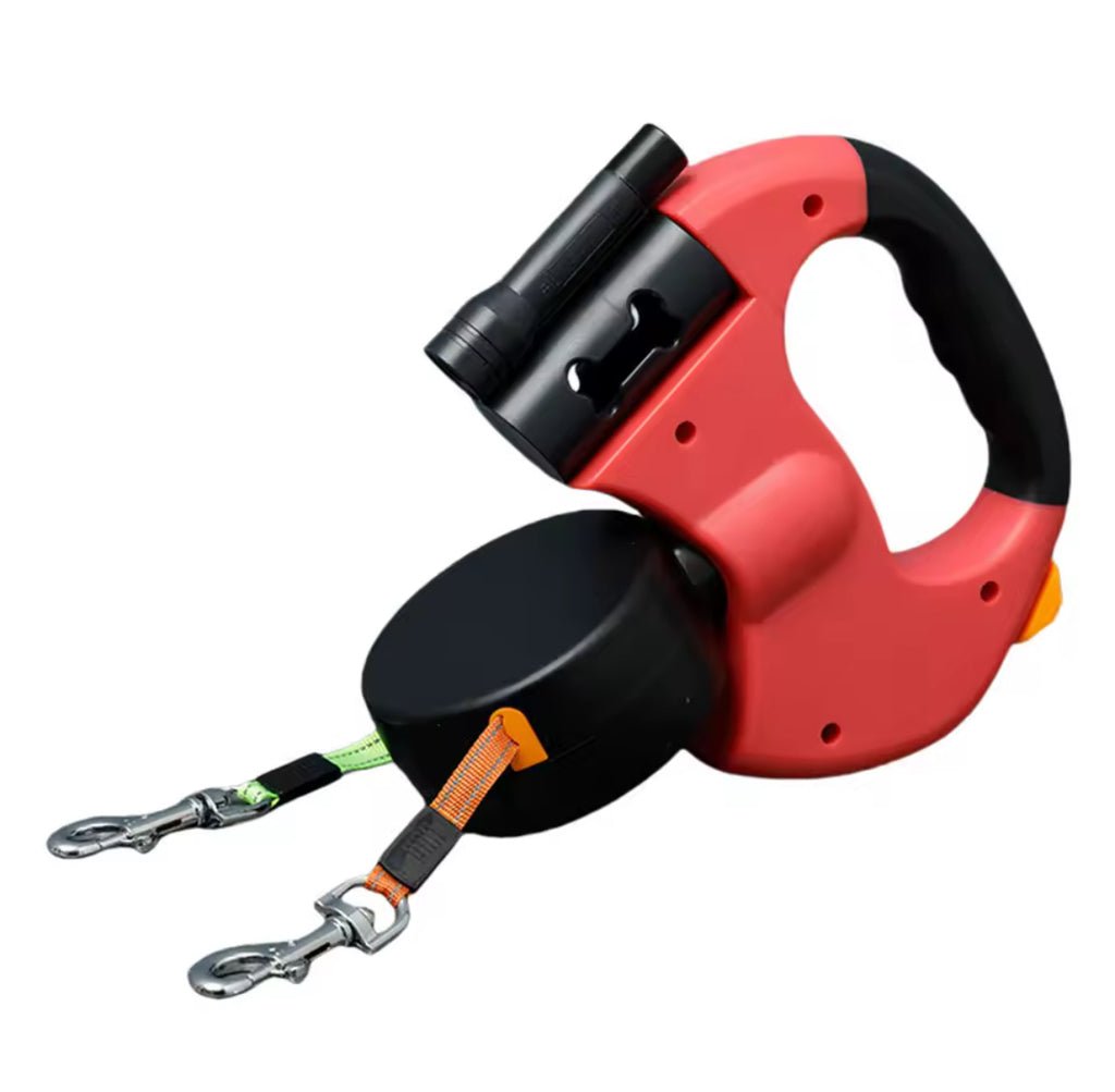 No tangle walking pet leash, with led