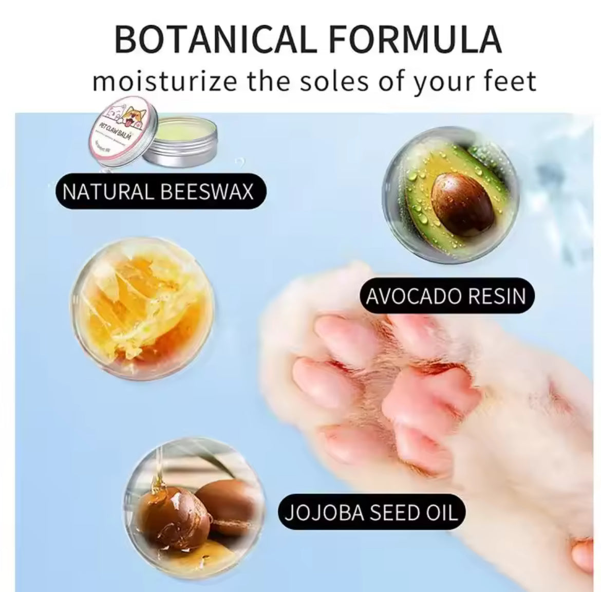 Pet claw balm