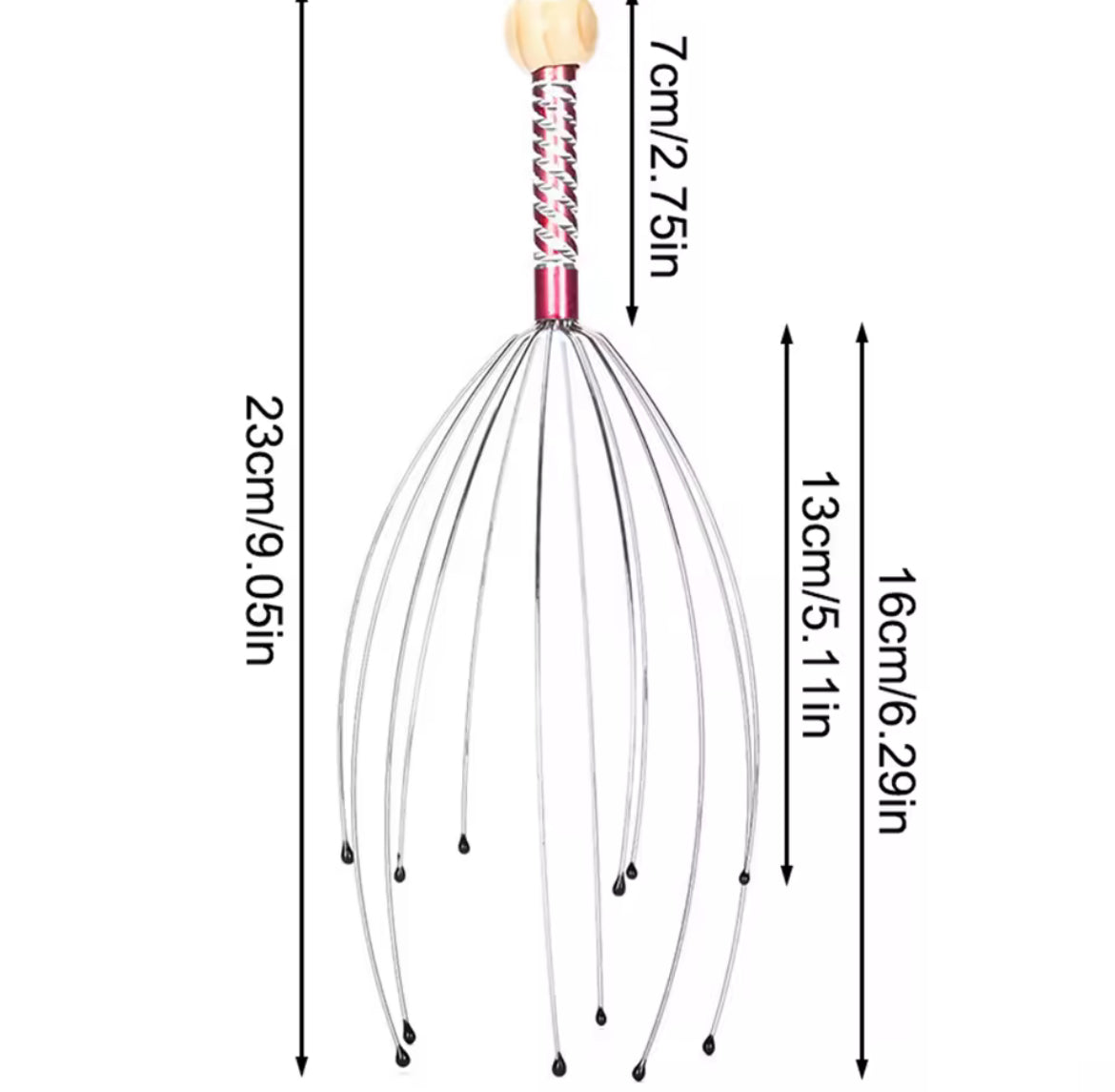 1pc octopus head massager! Stainless steel