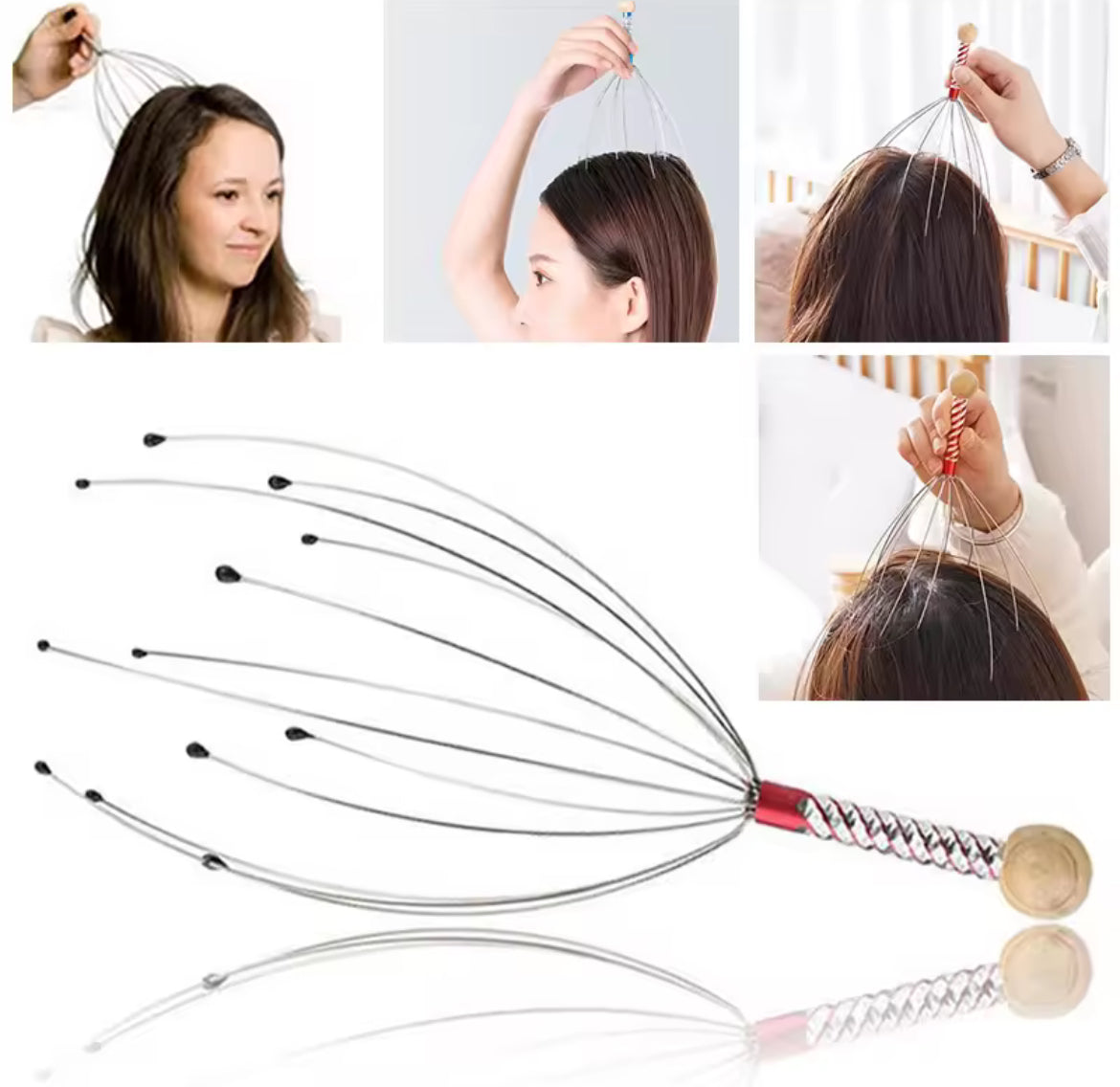 1pc octopus head massager! Stainless steel