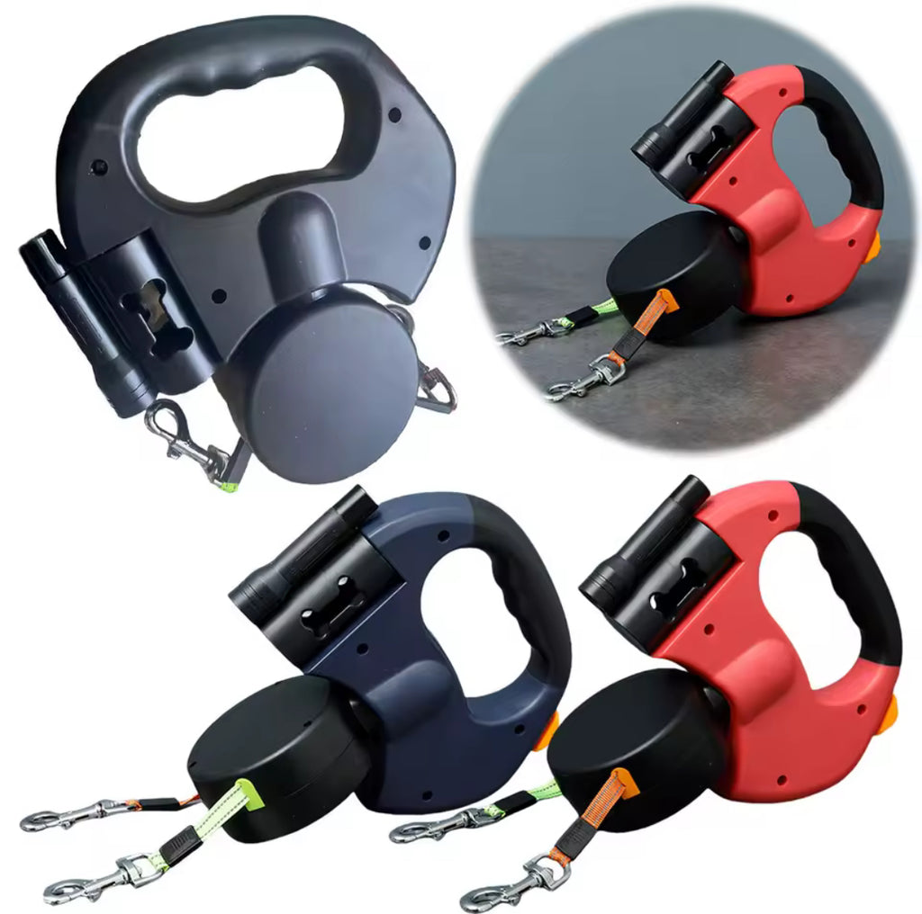 No tangle walking pet leash, with led